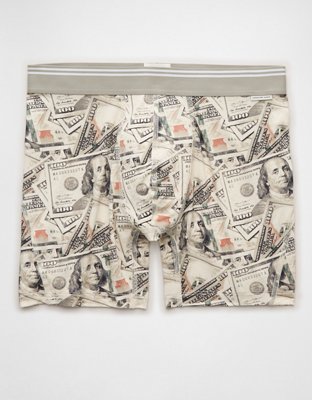 Трусы-боксеры AEO Bills для мужчин — American Eagle, цвет: Кремовый — фото 3