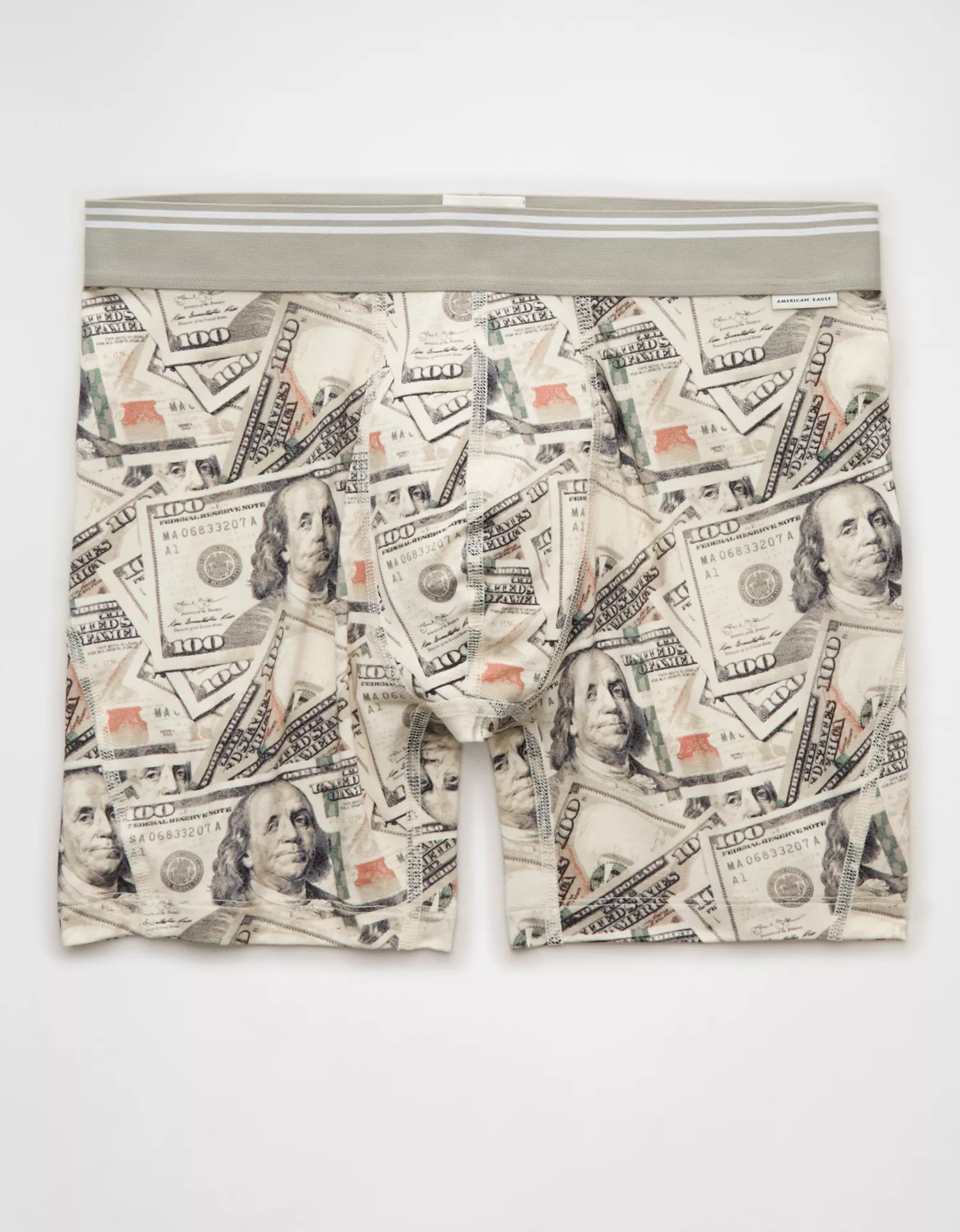 AEO Men's Dollar Bills 6" Ultra Soft Boxer Brief - thumbnail 3