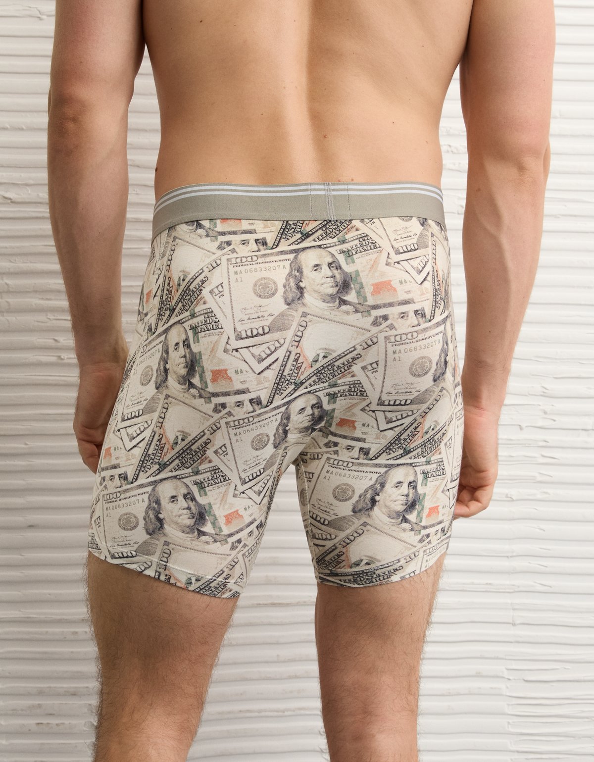 AEO Men's Dollar Bills 6" Ultra Soft Boxer Brief - image 2