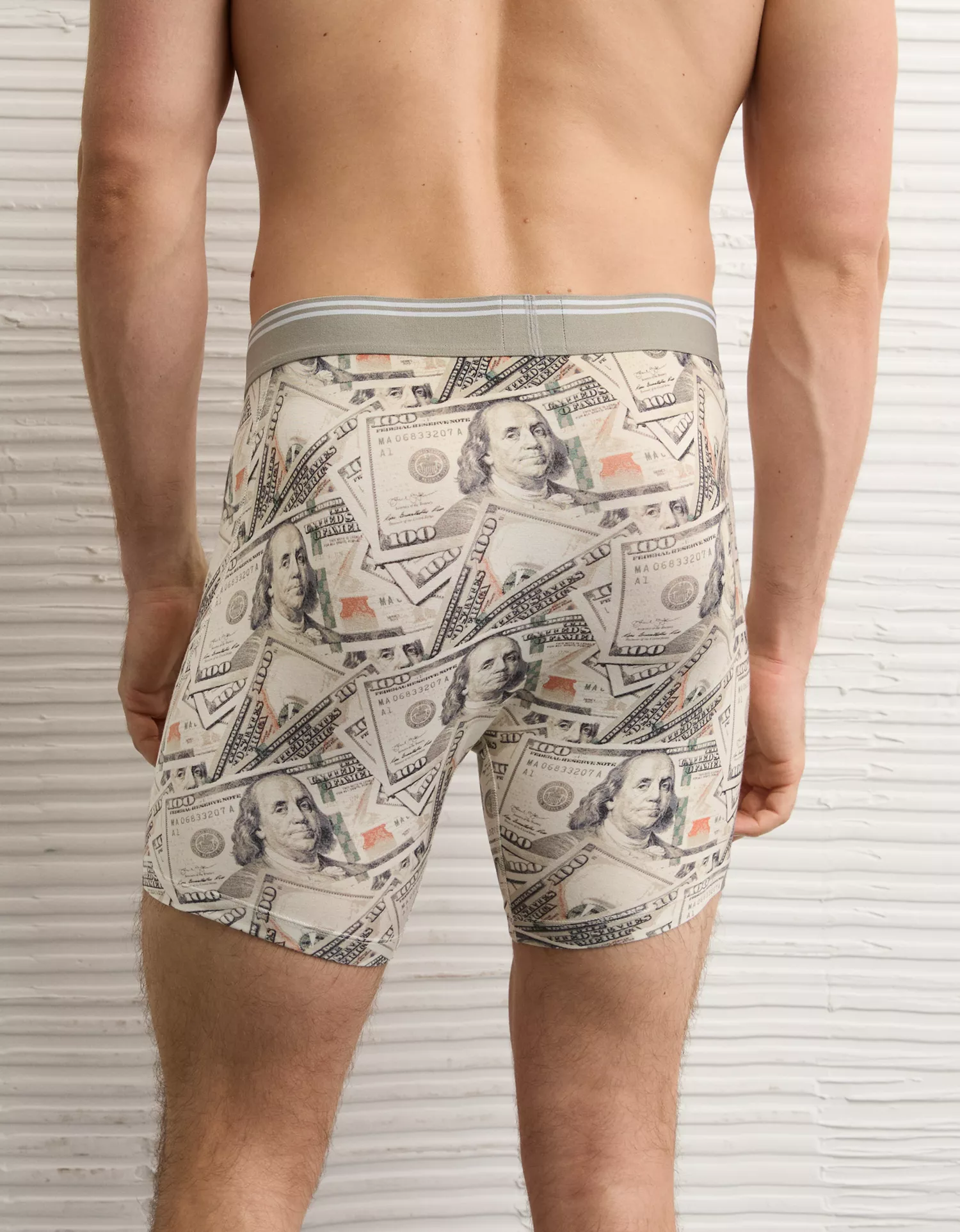 AEO Men's Dollar Bills 6" Ultra Soft Boxer Brief - thumbnail 2