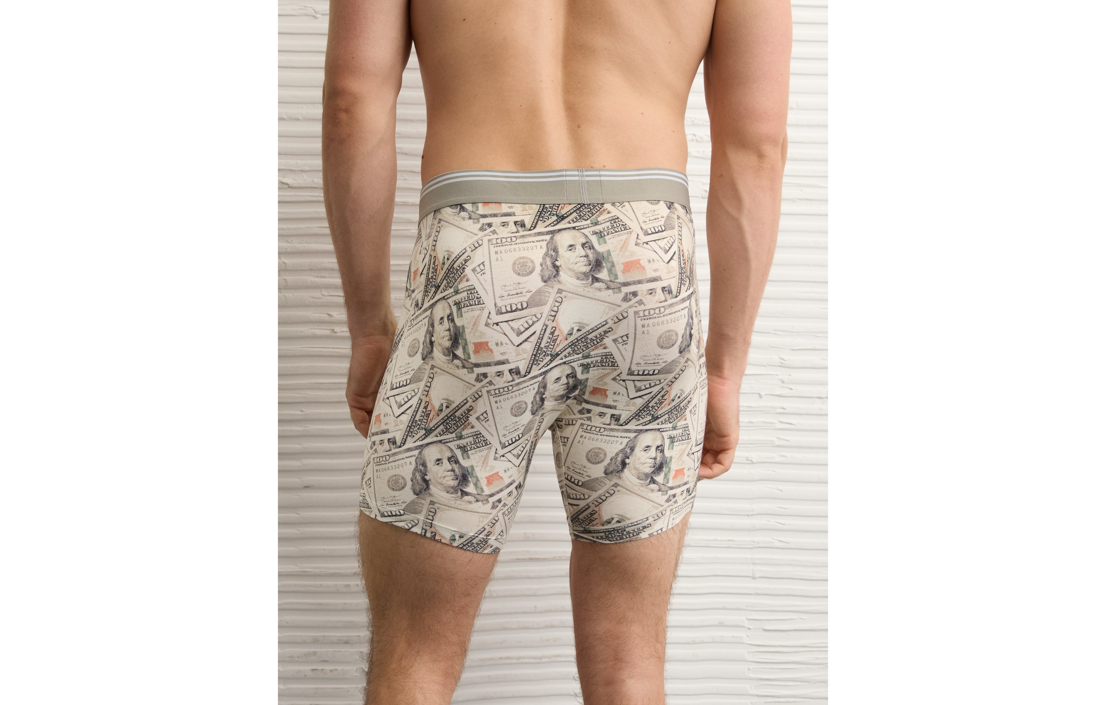 AEO Men's Dollar Bills 6" Ultra Soft Boxer Brief