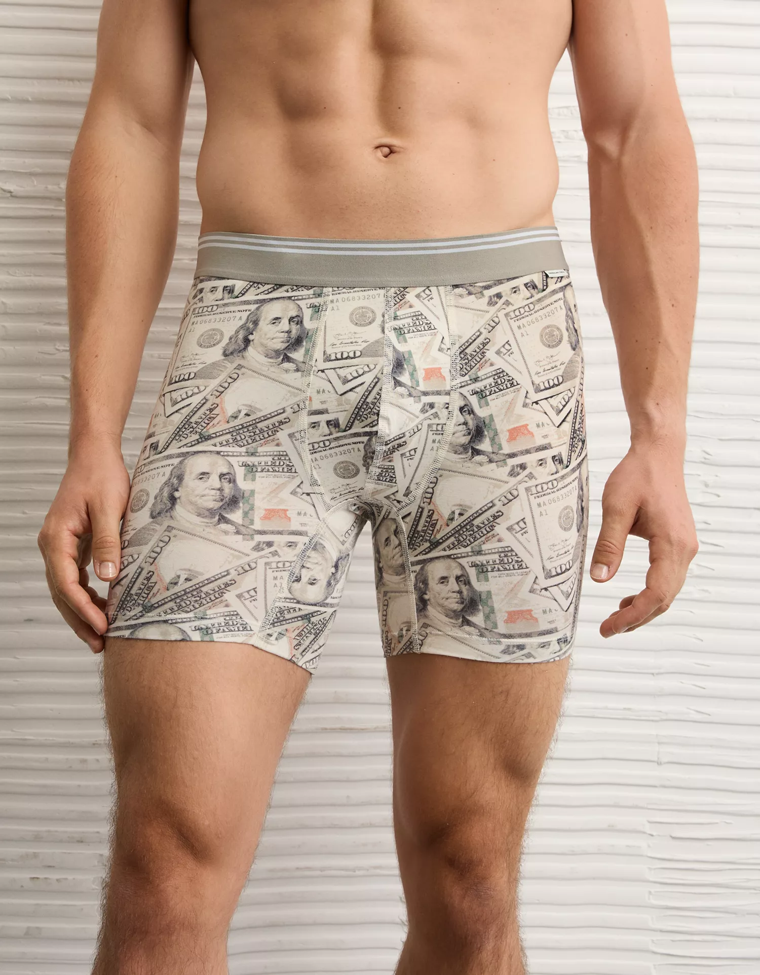 AEO Men's Dollar Bills 6" Ultra Soft Boxer Brief