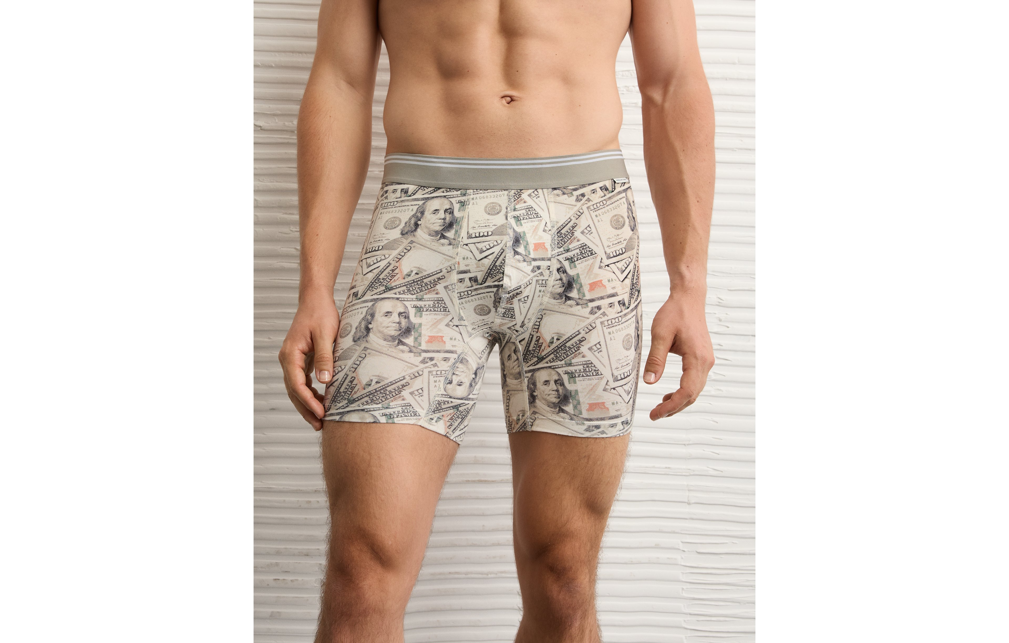 AEO Men's Dollar Bills 6" Ultra Soft Boxer Brief