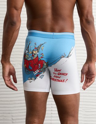 AEO Men's Grinch Sleigh 6" Ultra Soft Boxer Brief