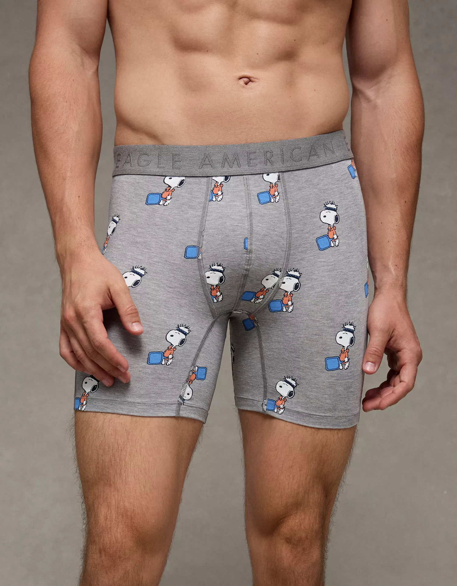 AEO Men's Snoopy 6" Ultra Soft Boxer Brief - thumbnail 10