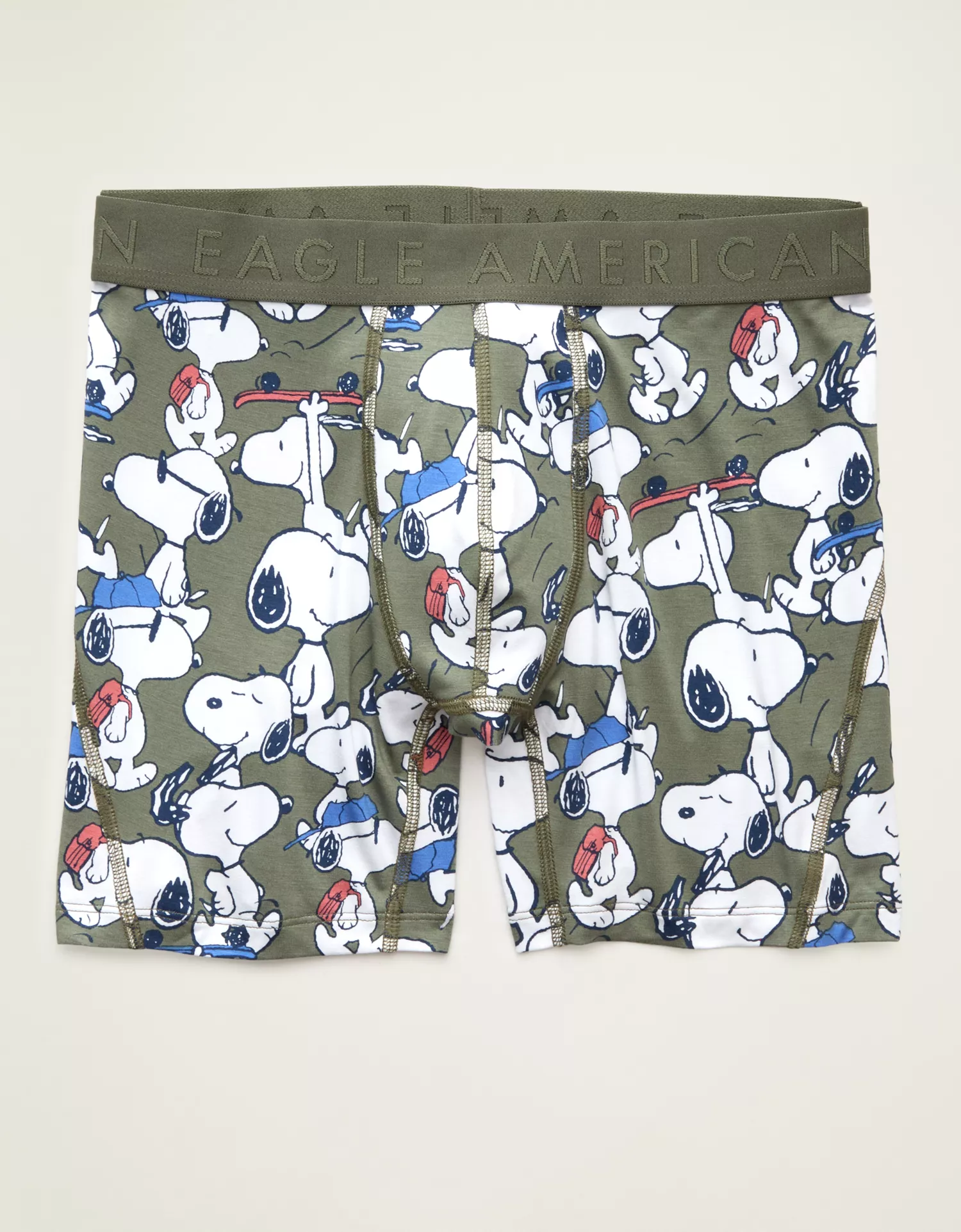 AEO Men's Snoopy 6" Ultra Soft Boxer Brief - thumbnail 8