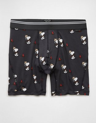 AEO Mens Snoopy Camp 6 Ultra Soft Boxer Brief