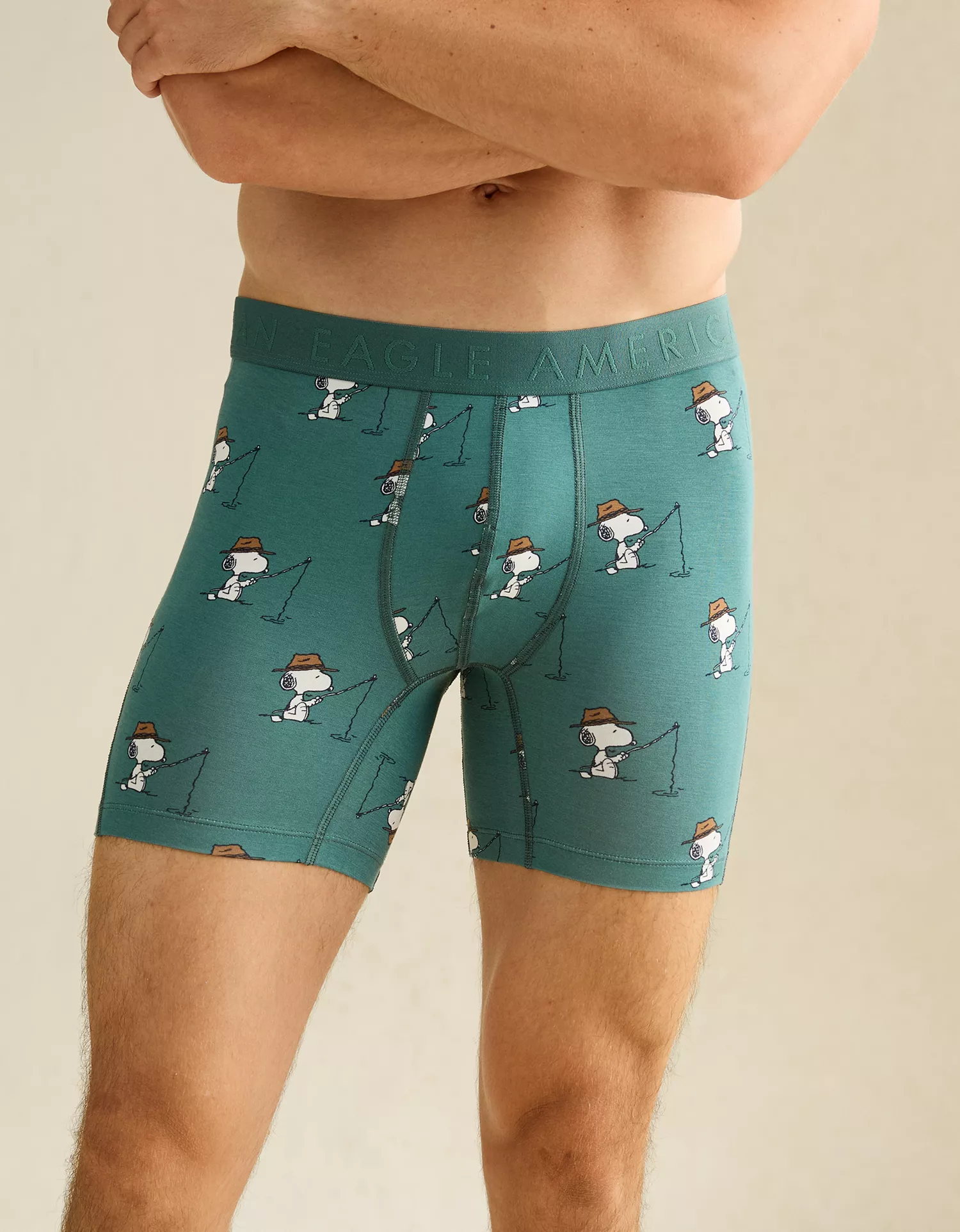 AEO Men's Snoopy 6" Ultra Soft Boxer Brief