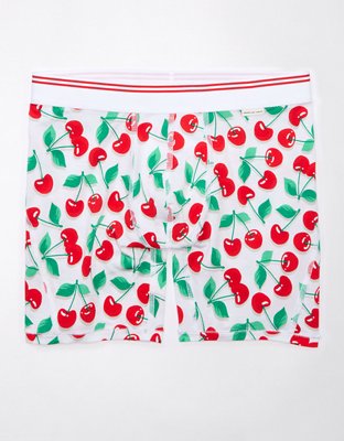Men's Heart & Letter Pattern Square Cut Underwear