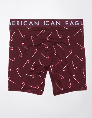 AEO Candy Canes 6" Ultra Soft Boxer Brief