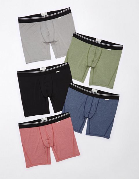 Трусы-боксеры AEO для мужчин, 5 шт. — American Eagle