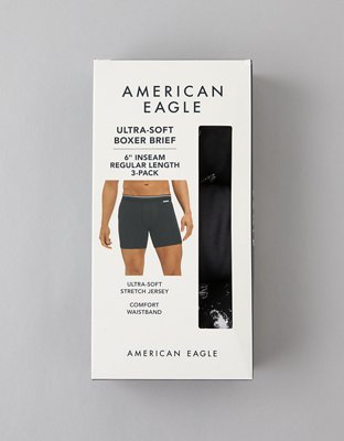 AEO Men's 6" Ultra Soft Boxer Brief 3-Pack