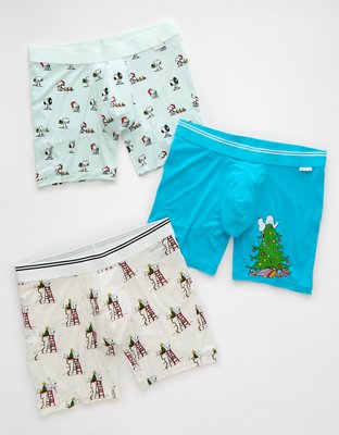 AEO Men's Snoopy 6" Ultra Soft Boxer Brief 3-Pack