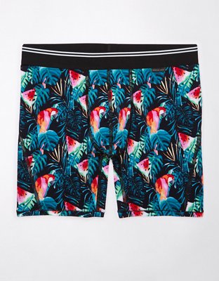 AEO Men's Watermelon Parrot 6" Ultra Soft Boxer Brief