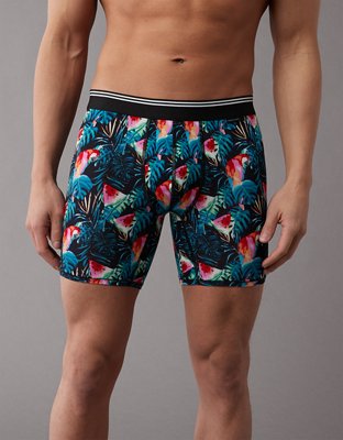 AEO Men's Watermelon Parrot 6" Ultra Soft Boxer Brief