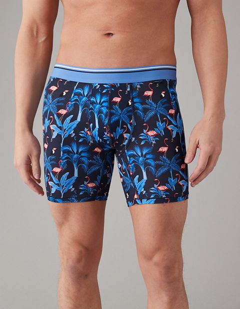 Трусы-боксеры AEO Tropical Flamingo для мужчин — American Eagle