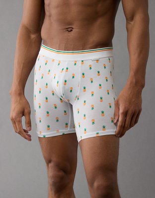 AEO Men's Pineapples 6" Ultra Soft Boxer Brief