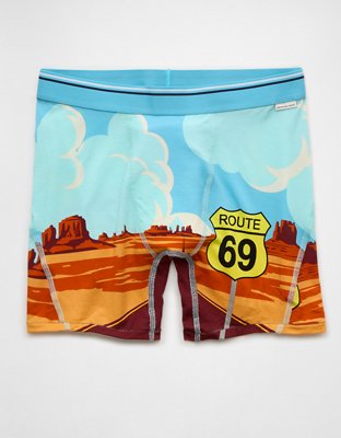 AEO Men's Wild Wild West 6" Ultra Soft Boxer Brief