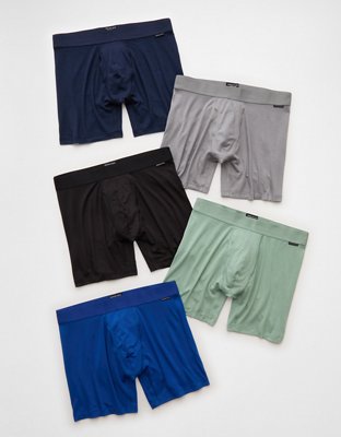 AEO Men's 6" Ultra Soft Slub Boxer Brief 5-Pack