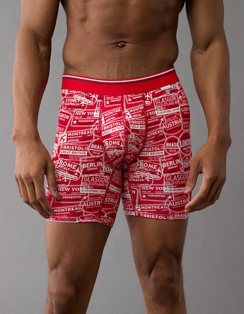 Трусы-боксеры AEO Stamps для мужчин — American Eagle