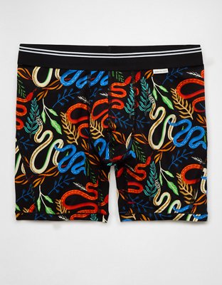 AEO Men's Snakes Stamps 6" Ultra Soft Boxer Brief