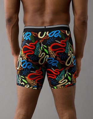 AEO Men's Snakes Stamps 6" Ultra Soft Boxer Brief