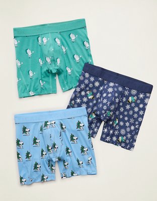 AEO Men's Snoopy 6" Ultra Soft Boxer Brief 3-Pack