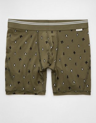 AEO Men's Tiny Penguins 6" Ultra Soft Boxer Brief