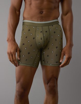 AEO Men's Tiny Penguins 6" Ultra Soft Boxer Brief