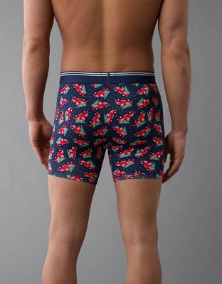 AEO Men's Christmas Trucks 6" Ultra Soft Boxer Brief