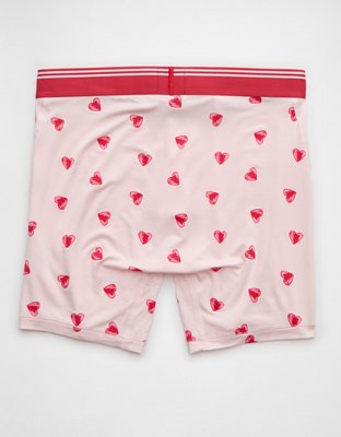 Caleçon boxeur ajusté ultradoux de 6 po cœurs la Saint-Valentin pour hommes AEO