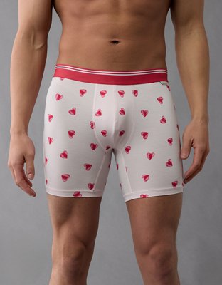 AEO Men's Valentine's Day Hearts 6" Ultra Soft Boxer Brief