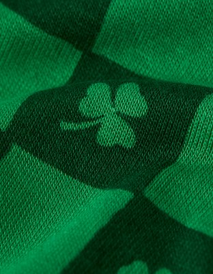 Caleçon boxeur ajusté ultradoux de 6 po à damier de la Saint-Patrick pour hommes AEO