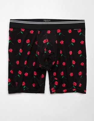 AEO Mens Valentines Day Roses 6 Ultra Soft Boxer Brief