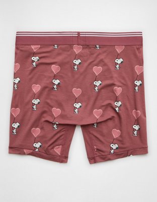 AEO Men's Valentine's Day Snoopy 6" Ultra Soft Boxer Brief