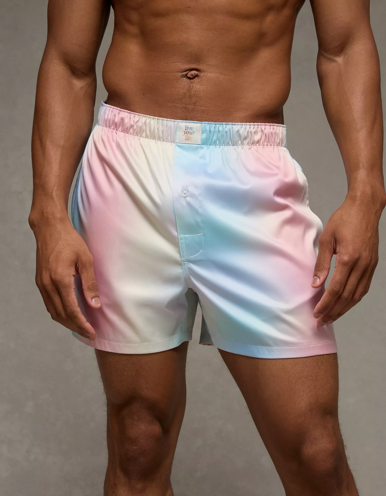 AEO Pride Men's Satin Pocket Boxer Short