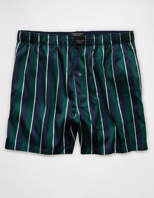 AEO Men's Striped Satin Pocket Boxer Short