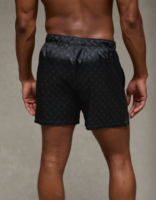 AEO Men's Paisley Satin Pocket Boxer Short