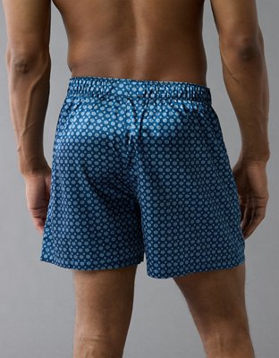 AEO Mens Printed Satin Pocket Boxer Short