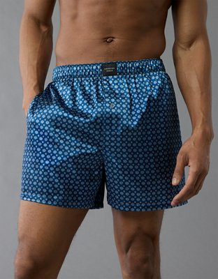 AEO Men's Printed Satin Pocket Boxer Short