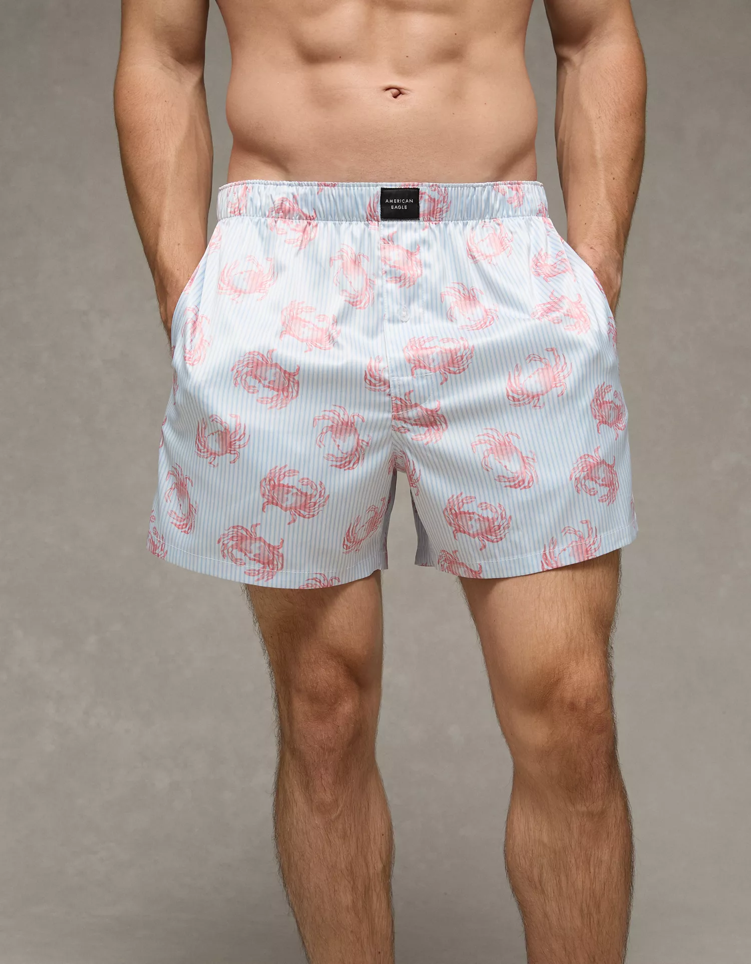 AEO Men's Food Satin Pocket Boxer Short