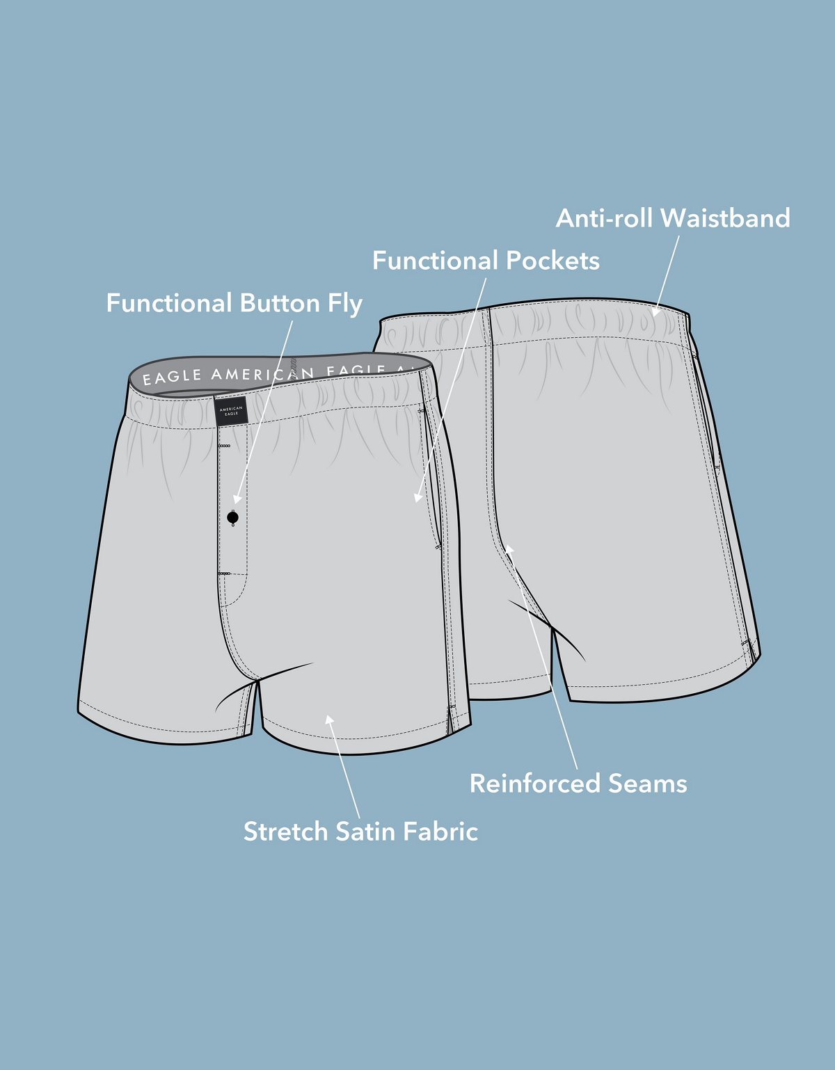 AEO Men's Satin Pocket Boxer Short - image 5
