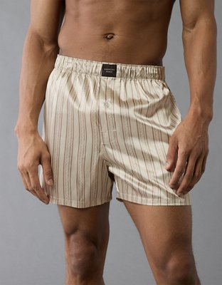 AEO Men's Striped Satin Pocket Boxer Short