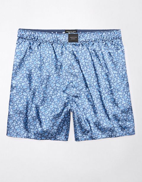 Мужские брюки American Eagle AEO Floral Satin Pocket Boxer Short
