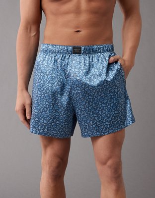 AEO Men's Floral Satin Pocket Boxer Short