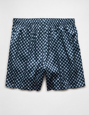 Caleçon boxeur à poche en satin boussole pour hommes AEO