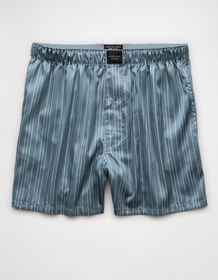 AEO Men's Striped Satin Pocket Boxer Short