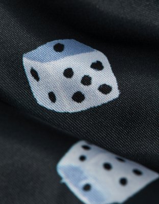 Caleçon boxeur à poche en satin dés pour hommes AEO