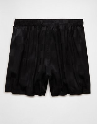 AEO Men's Checkerboard Satin Pocket Boxer Short