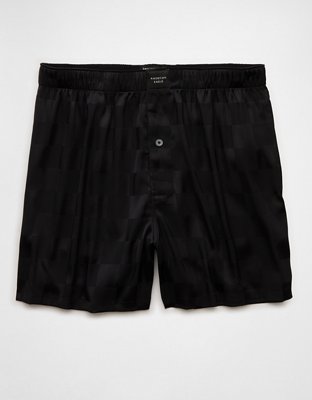 AEO Men's Checkerboard Satin Pocket Boxer Short